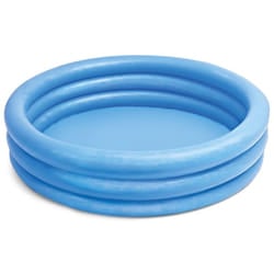Intex - 58426NP - Piscina Gonfiabile Crystal Blu, Vinile, Blu, 147x33 cm