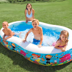 Intex 56490 Piscina gonfiabile Piscina ovale 700 L Blu, Multicolore