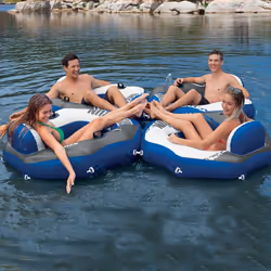 Intex 58854 galleggiante da piscina e da spiaggia Nero, Blu, Bianco Vinile Sedia a sdraio galleggiante