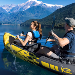 Intex Explorer K2 2 persona(e) Grigio, Giallo Cloruro di polivinile (PVC) Kayak gonfiabile - Vista aggiuntiva 4