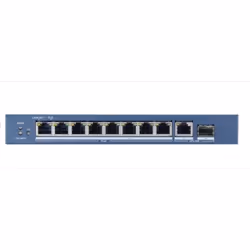 Hikvision DS-3E0510P-E/M switch di rete Non gestito L2 Gigabit Ethernet (10/100/1000) Supporto Power over Ethernet (PoE) Blu