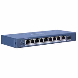 Hikvision DS-3E0510P-E/M switch di rete Non gestito L2 Gigabit Ethernet (10/100/1000) Supporto Power over Ethernet (PoE) Blu