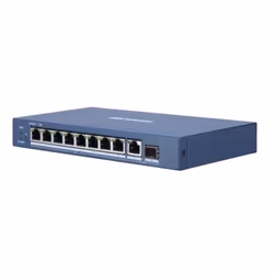 Hikvision DS-3E0510P-E/M switch di rete Non gestito L2 Gigabit Ethernet (10/100/1000) Supporto Power over Ethernet (PoE) Blu - Vista aggiuntiva 5