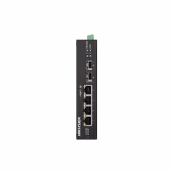 Hikvision DS-3T0506HP-E/HS, Non gestito, Gigabit Ethernet (10/100/1000), Full duplex, Supporto Power over Ethernet (PoE)