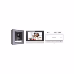 Hikvision DS-KIS702-P Kit Videocitofono Monofamiliare Smart IP a due fili con App HikConnect Videocitofono IP a due fili Kit ...