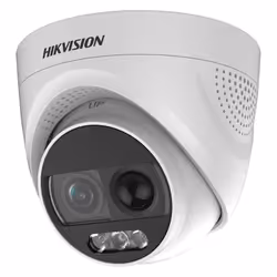 Telecamera Dome Hikvision turbo DS-2CE72DF3T-PIRXOS TVI con sirena PIR ColorVu : Immagini di alta qualità con 2 MP, risoluzio ...