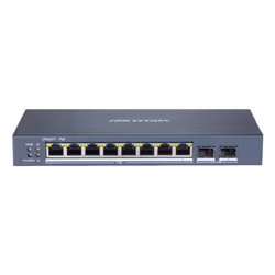 Hikvision DS-3E1510P-SI, Gestito, L2, Gigabit Ethernet (10/100/1000), Full duplex, Supporto Power over Ethernet (PoE)