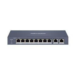 Hikvision DS-3E1310HP-EI switch di rete Gestito Fast Ethernet (10/100) Supporto Power over Ethernet (PoE) Grigio