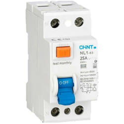 Chint - nl1-63/25-2p-f30-interruttore differenziale puro 2x25a 30ma tipo f 263717