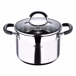 pentola ø20x14cm 4l acciaio inox con coperchio foodies bgmp-1505-bk masterpro. questa pentola de masterpro foodies misura ø20 ...