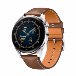 Huawei WATCH 3 L11E Acciaio inossidabile Smartwatch 46 mm Acciaio inox GPS cinturino pelle Marrone - Vista aggiuntiva 2