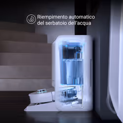 EZVIZ RS2 Aspirapolvere lavapavimenti robot con base di lavaggio automatica e telecamera di sicurezza, connesso con app - Vista aggiuntiva 5