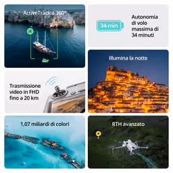 DJI Mini 4 Pro 4 rotori Quadrirotore 48 MP 2590 mAh Nero, Bianco - Vista aggiuntiva 5