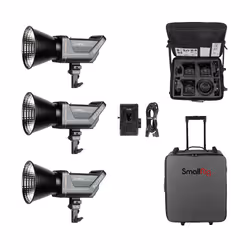 SmallRig RC 220D, LED, Bianco, 84500 lx, 5600 K, Nero, Grigio, Alluminio, Policarbonato