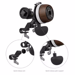 SmallRig Follow Focus F60 Motore di messa a fuoco Nero, Legno Alluminio, Policarbonato (PC), Poliossimetilene (POM), Legno 1 pz Standard Φ15mm rod
Standard 0.8 MOD lens and focus gear ring, M0.8-65T Gear (ID: 3200) and M0.8-38T Gear (ID: 3285)
Standard joystick and focus whip