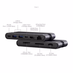 SmallRig 9 in 1 CFexpress A Cablato USB 3.2 Gen 2 (3.1 Gen 2) Type-C Nero, Grigio - Vista aggiuntiva 4
