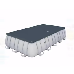 P05641 BESTWAY TELO DI COPERTURA IN PVC PER PISCINE 6.40X2.75X1.32 PISCINA RIGIDA Il telo evita che vento e insetti sporchino ...