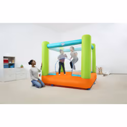 Bestway Bouncer salta e vola - mis. 194x175x170 cm - portata max 113 kg (3 bambini) - il kit include: 1 gonfiatore, 8 picchetti perl 'ancoraggio al terreno, kit di riparazione, sacca per il trasporto - Vista aggiuntiva 6
