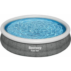 Bestway - Piscina tonda Fast Set Rattan