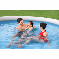 Bestway Fast Set 57445 piscina fuori terra Piscina con bordi/gonfiabile Piscina rotonda Grigio, Bianco - Vista aggiuntiva 7