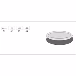 Bestway Fast Set Piscina Autoportante Rotonda mis. 244xh61 cm - Vista aggiuntiva 8