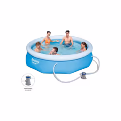 PISCINA FAST SET 305X66 CM CAP. 3200L Fast Set è la nuova linea di prodotti Bestway progettata per consentire alle famiglie u ...