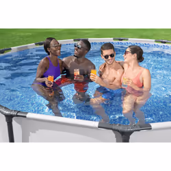 Bestway Steel Pro 5618W piscina fuori terra Piscina con bordi Piscina rotonda Bianco - Vista aggiuntiva 6