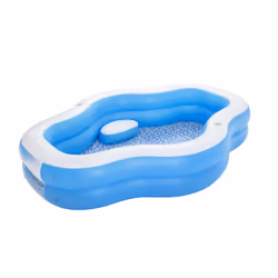 Bestway 54409 piscina fuori terra Piscina gonfiabile Piscina ovale Blu, Bianco - Vista aggiuntiva 5