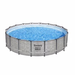 Bestway 5618Y piscina fuori terra Piscina con bordi Piscina rotonda 23062 L Grigio - Vista aggiuntiva 8