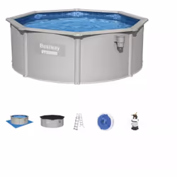 La piscina fuori terra "Hydrium" si adatta perfettamente alle famiglie che preferiscono una piscina che può rimanere in giard ...