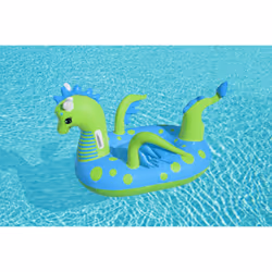 Bestway 41476 galleggiante da piscina e da spiaggia Blu, Verde Fantasia Gonfiabile cavalcabile - Vista aggiuntiva 4