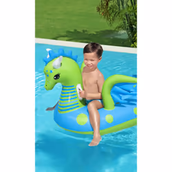 Bestway 41476 galleggiante da piscina e da spiaggia Blu, Verde Fantasia Gonfiabile cavalcabile - Vista aggiuntiva 5