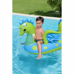 Bestway 41476 galleggiante da piscina e da spiaggia Blu, Verde Fantasia Gonfiabile cavalcabile - Vista aggiuntiva 6