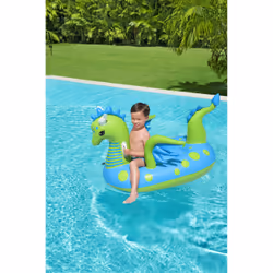 Bestway 41476 galleggiante da piscina e da spiaggia Blu, Verde Fantasia Gonfiabile cavalcabile - Vista aggiuntiva 7