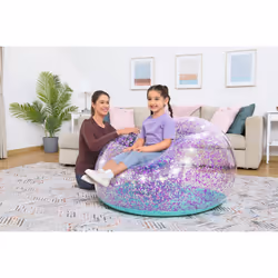 Bestway 75115 poltrona gonfiabile Poltrona a un posto Viola, Argento, Trasparente, Turchese - Vista aggiuntiva 7