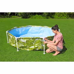 Bestway 56432 / 23 piscina fuori terra Piscina con bordi Piscina rotonda 1688 L Blu, Verde, Bianco - Vista aggiuntiva 5