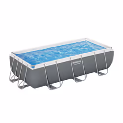 Bestway Power Steel 56441 / 23 piscina fuori terra Piscina con bordi Piscina rettangolare 6478 L Grigio