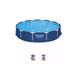 La piscina fuori terra Bestway "Steel Pro" è la soluzione perfetta per rinfrescarsi e divertirsi direttamente nel proprio gia ...
