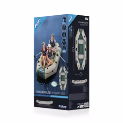 Bestway 65160 / 23, Rafting, Gommone, Verde, Grigio, Giallo, 3 persona(e), 400 kg, 1000 W