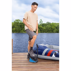 Bestway 62005 / 24 pompa ad aria da pavimento Nero, Blu Gonfiabili - Vista aggiuntiva 4