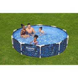 Bestway 56985 / 24 piscina fuori terra Piscina con bordi Piscina rotonda 4062 L Blu - Vista aggiuntiva 6