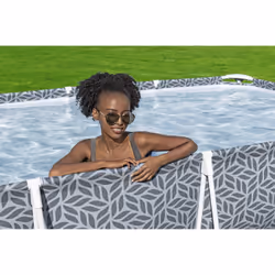 Bestway 561FT piscina fuori terra Piscina con bordi Piscina rettangolare 4000 L Grigio - Vista aggiuntiva 8