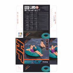 Bestway 36401 galleggiante da piscina e da spiaggia Nero, Blu Fantasia Anello di nuoto - Vista aggiuntiva 4