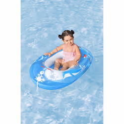 Bestway 34037 / 24 galleggiante da piscina e da spiaggia Blu, Bianco Fantasia PVC Gonfiabile cavalcabile - Vista aggiuntiva 5