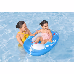 Bestway 34037 / 24 galleggiante da piscina e da spiaggia Blu, Bianco Fantasia PVC Gonfiabile cavalcabile - Vista aggiuntiva 6