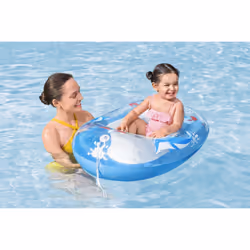 Bestway 34037 / 24 galleggiante da piscina e da spiaggia Blu, Bianco Fantasia PVC Gonfiabile cavalcabile - Vista aggiuntiva 7