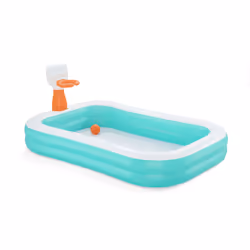 Bestway 54445 piscina fuori terra Piscina gonfiabile Piscina rettangolare Blu, Bianco - Vista aggiuntiva 4
