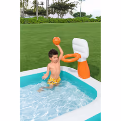 Bestway 54445 piscina fuori terra Piscina gonfiabile Piscina rettangolare Blu, Bianco - Vista aggiuntiva 8