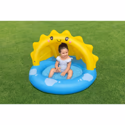 Bestway 52637 galleggiante per nuoto da bambini Cloruro di polivinile (PVC) Blu, Giallo Vaschetta per bambini - Vista aggiuntiva 7