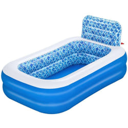 Bestway 54451 piscina fuori terra Piscina gonfiabile Piscina rettangolare Blu, Bianco